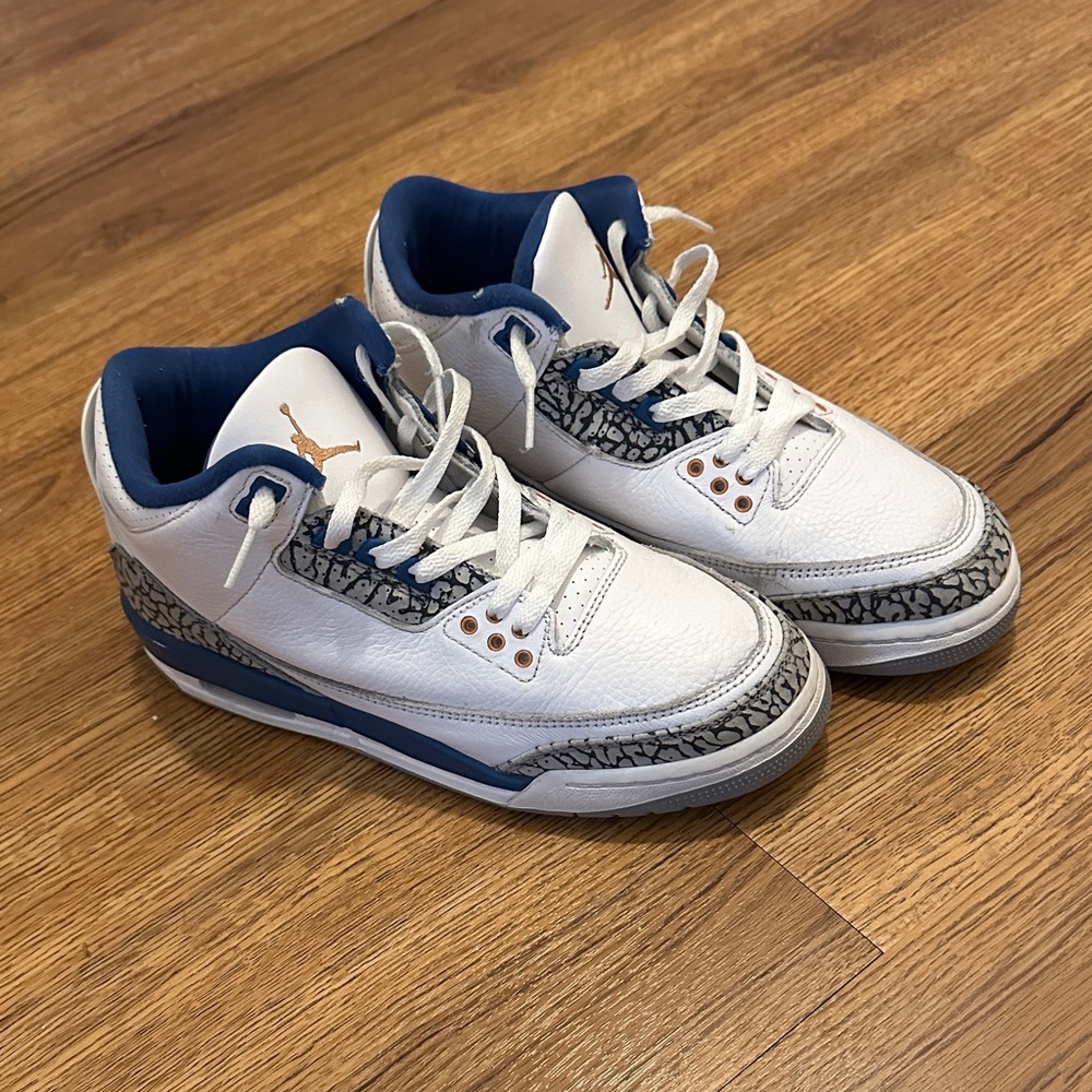 Jordan White and Blue Sneakers